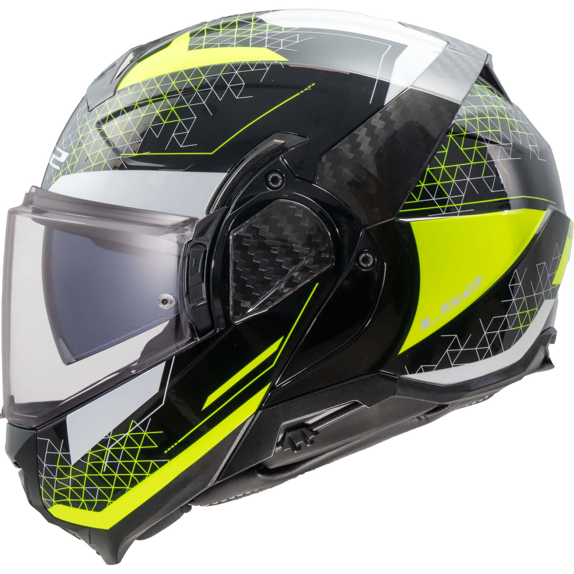 Casco modulare reversibile ls2 ff910 advant ii astral giallo hi-viz lucido