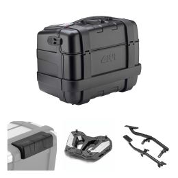 Kit bauletto GIVI TREKKER nero 46L per YAMAHA TRACER 7