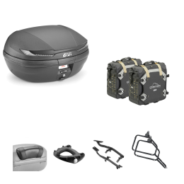 GIVI ARENA TECH Top Case Kit CANYON Smoky Black 45/30L für BMW R GS
