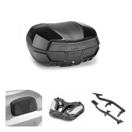 GIVI MAXIA 5 Schwarz Rauch 58L Topcase für MOTO MORINI X-CAPE