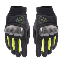 ACERBIS CE RAMSEY MY VENTED PRO Winter Motorrad Handschuhe Genehmigt Schwarz Gelb