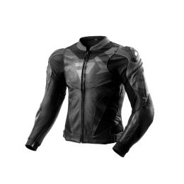 REBELHORN INFERNO Black Leather Motorcycle Jacket for Men