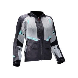 Giacca donna 4 stagioni LEATT ADV FlowTour 5.5 Iron grigio nero