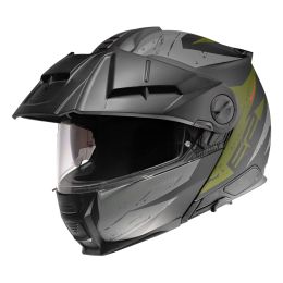 Modular Helmet SCHUBERTH E2 EXPLORER Gray Black Green