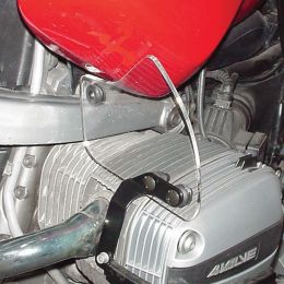 Coppia paragambe ISOTTA fumè chiaro per BMW R 1100 GS
