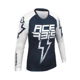 Maillot Off Road ACERBIS Polyester J-Kid Blizzard Blue/White