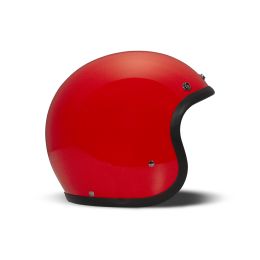 Jet Helm Cafe Racer DMD RETRO Rot Glanz