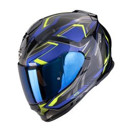 Casco integrale Scorpion EXO-491 Zumo nero blu giallo