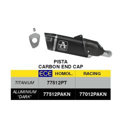 ARROW Slip-On Auspuff homologiert Track schwarz Aluminium für KTM 990 RC R