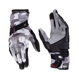 LEATT ADV HydraDri 7.5 Motorcycle gloves Steel grey black waterproof
