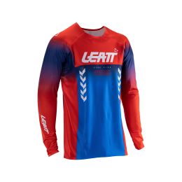 Maglia motocross LEATT Moto 5.5 UltraWeld Royal rosso blu rete elasticizzata