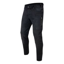 REBELHORN RAGE II tapered Herren Motorradhose schwarz verblasst