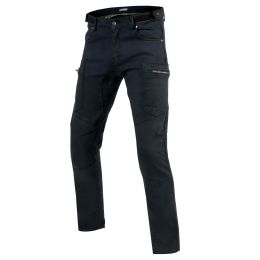 REBELHORN URBAN III Herren Motorrad Hose Schwarz Gewaschen