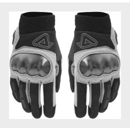 ACERBIS CE RAMSEY MY VENTED PRO Winter Motorradhandschuhe Zertifiziert Hellgrau Schwarz