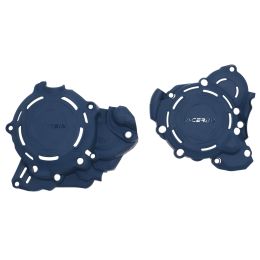 Protections y kit montage couvercles d'embrayage/allumage ACERBIS bleus pour KTM/Husqvarna