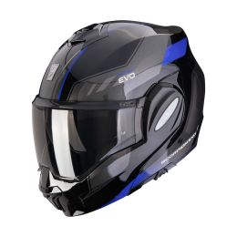 Casque modulable réversible Scorpion EXO-TECH EVO Socius noir bleu
