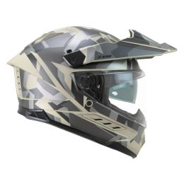 Casco enduro CGM 366R DUAL DIRT nero beige opaco