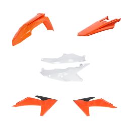 Kit carene 6 pezzi ACERBIS modello 2024 arancio/bianco per KTM