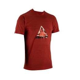 Maglia MTB LEATT All-Mountain 2.0 rosso lava TENCEL dorso lungo spacchi laterali