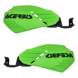 Paramani aperti ACERBIS verdi/neri K-Linear KH per Kawasaki