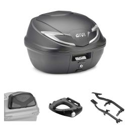 Kit bauletto GIVI B360 TECH nero fumè 39L per HONDA CB HORNET