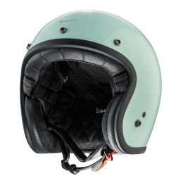 Casco Jet Cafe Racer Piaggio Vespa VERSILIA Verde Amabile