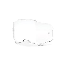 Lentille transparente de remplacement pour lunettes de motocross 100% Armega et Armatic