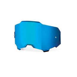 Lentilles de miroir bleu de remplacement pour lunettes de motocross 100% Armega et Armatic