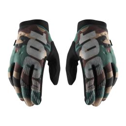 Motocross Handschuhe 100% BRISKER Schwarzes Tarnmuster