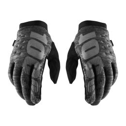 Motocross Handschuhe 100% BRISKER Melangegrau