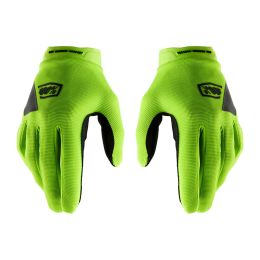 Gants Motocross 100% RIDECAMP Jaune Fluo Noir