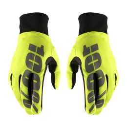 Motocross Handschuhe 100% HYDROMATIC Wasserdicht Neongelb Schwarz