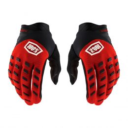 Motocross Handschuhe 100% AIRMATIC Rot Schwarz