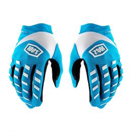 Motocross Gloves 100% AIRMATIC Blue White