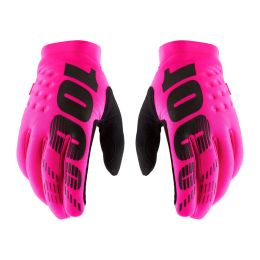 Motocross Handschuhe 100% BRISKER Neon Pink
