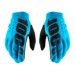 Motocross Gloves 100% BRISKER Turquoise