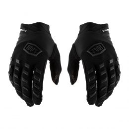 Kid Motocross Gloves 100% AIRMATIC YOUTH Black Charcoal