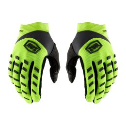 Guanti Motocross Bambino 100% AIRMATIC YOUTH Giallo Fluo Nero