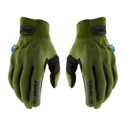 Guanti Motocross 100% COGNITO SMART SHOCK Verde Militare Nero