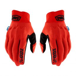 Motocross Gloves 100% COGNITO SMART SHOCK Red Black