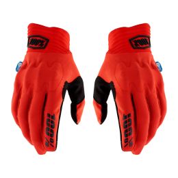Motocross Handschuhe 100% COGNITO SMART SHOCK Rot Schwarz