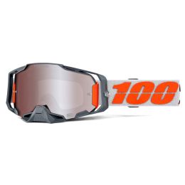 Lunettes de motocross 100 % Armega Silver Mirror Lens Hyper Silver