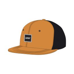 LEATT Trucker Tech Casual hat Rusty orange black with rear mesh