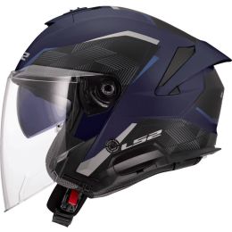 Casque Jet LS2 OF618 VERSO II Air Bleu Marine Mat