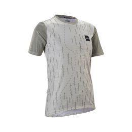 Maglia tecnica donna MTB LEATT Trail 3.0 bianco traspirante con tasca cerniera