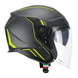 Casco Jet CGM 136X RNA PRO Street Carbon Giallo Fluo Opaco