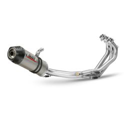 MIVV Komplettauspuff Oval Titan Carbon Endkappe für YAMAHA XSR 900