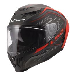 Integralhelm LS2 FF807 DRAGON SUBIC rot