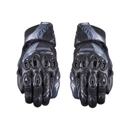 Guanti Moto Racing FIVE SF1 EVO Estivi in Pelle Nero Grigio Scuro