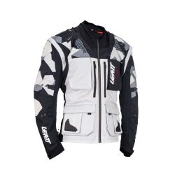 LEATT Moto 5.5 Enduro Summer jacket Forge white black waterproof